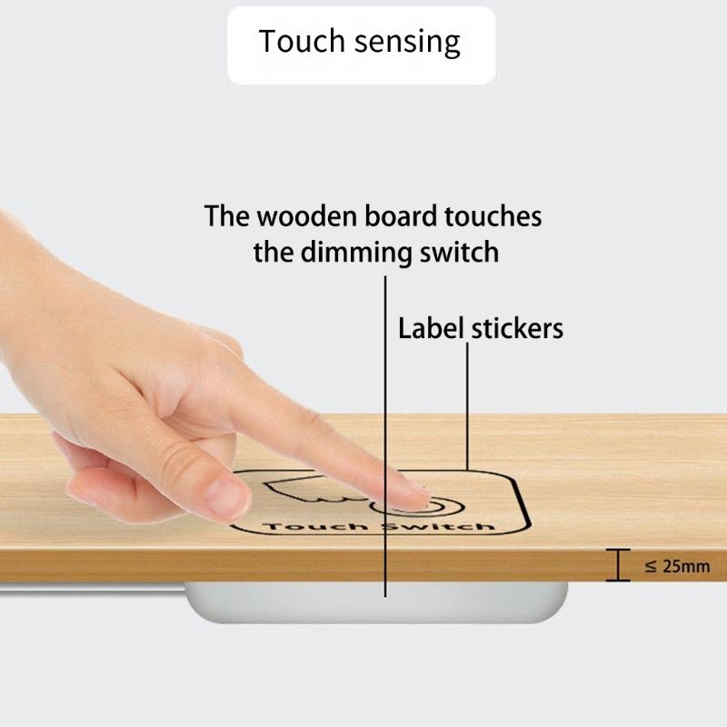 Berührungsinduktionsschalter Moderne dimmbare Touch-Dimmer Holzmöbel Berührungssensorschalter Einfache Installation