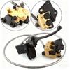 Front Brake Assembly Caliper Master Cylinder Upper and Lower Pump Assembly Brake Parts for 110cc 125cc Quad Bike UTV ATV