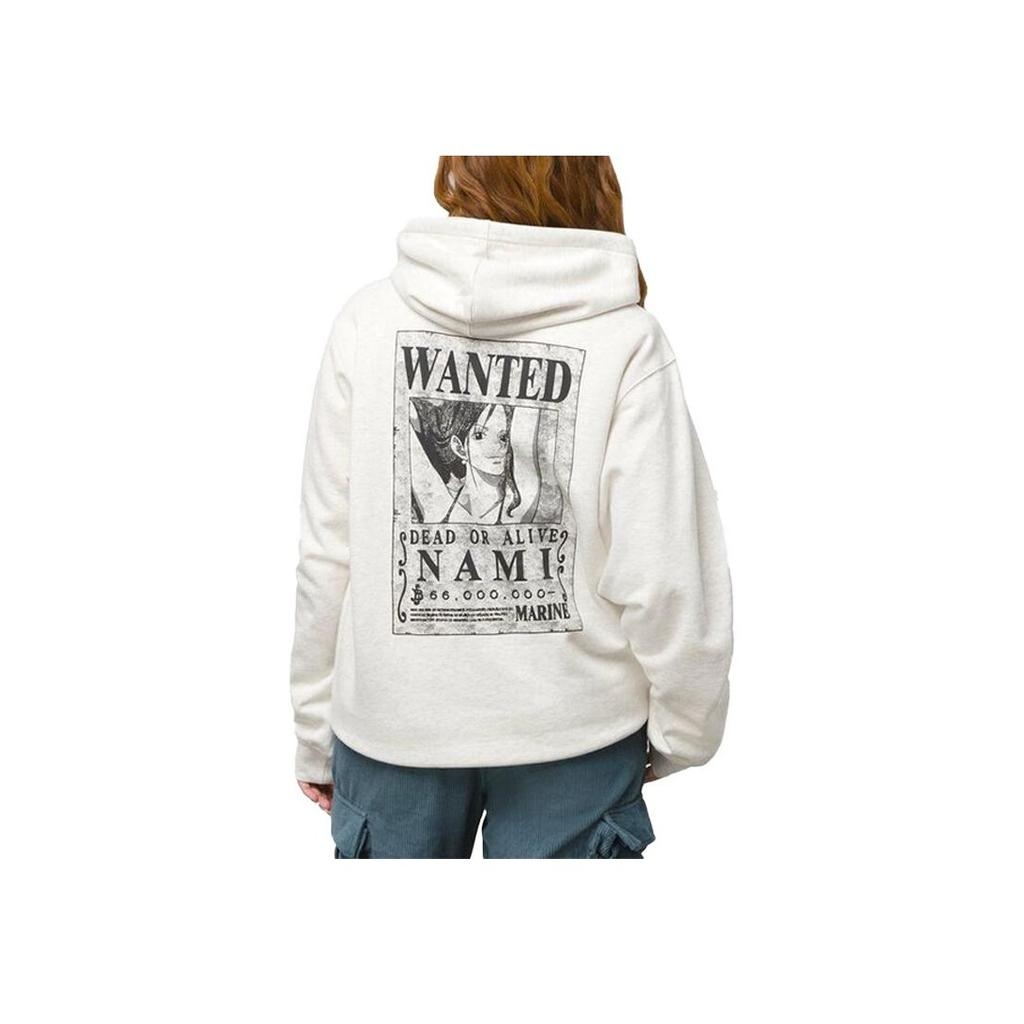 Vans X One Piece Nami Graphic Print Hoodie Unisex Hoodies White VN00062SOHC