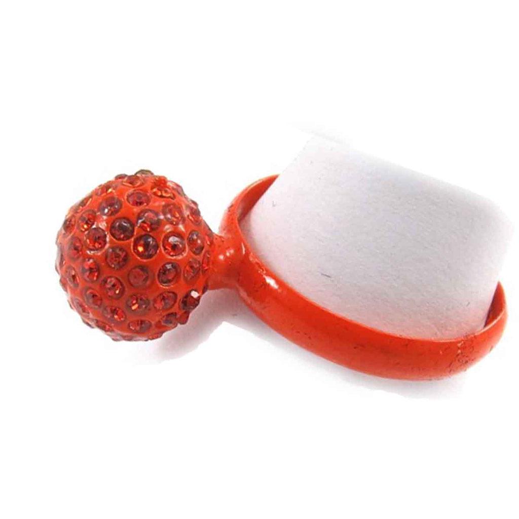 Les Trésors De Lily [J8042] – Orangefarbener „Sissi“-Ring