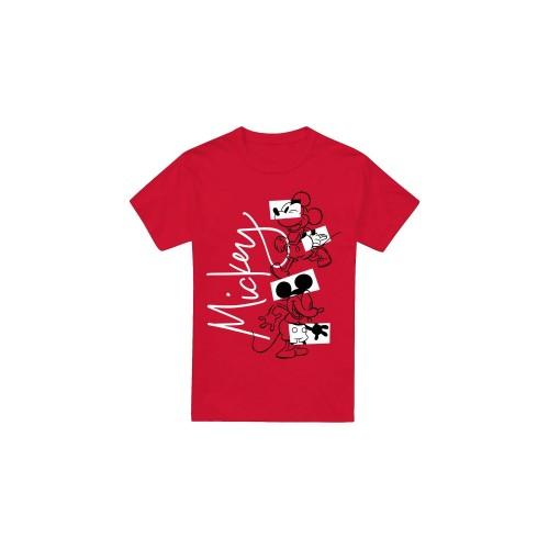 Disney Mens Mickey Mouse Geometric Shapes T-Shirt