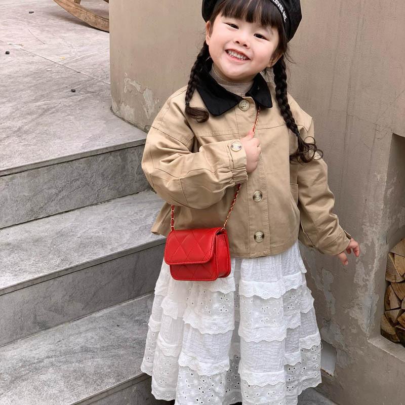 Mini Girls Chain Bag With Quilted Pattern And Trendy Chain Strap For Daily Use