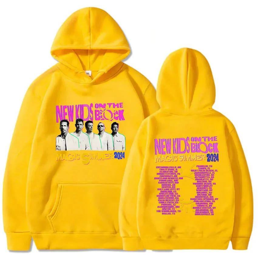 

Женская уличная одежда Roupas Femininas Поп-музыкальная группа NKOTB-B Пуловеры The Magic Summer Tour 2024 Толстовки с длинным рукавом Графическая толстовка 3XL