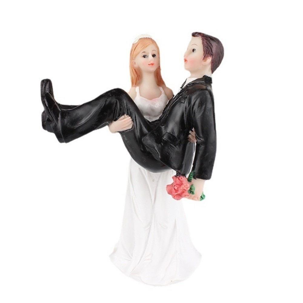 Resin Couple Wedding Cake Topper Elegant Design Bride Groom Figurine  Wedding Party