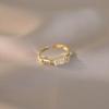 Women's Cat's Eye Chalcedony Bamboo Ring - Versatile, Chinese Style, Adjustable, High-End Fashion Jewelry