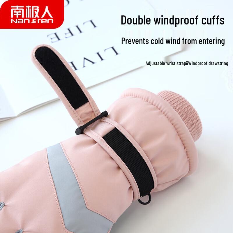 Nanjiren Women's Winter Warm Ski Gloves