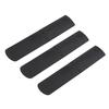 3pcs Plastic Alto Saxophone Mouthpiece Reeds 2.5 Parts Repair Reed Accessory Black