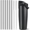 6 Pack Metal Straw for Owala FreeSip Sway 30oz Water Bottle -Stainless Steel Straws for Owala Water Bottle (Stainless Steel)