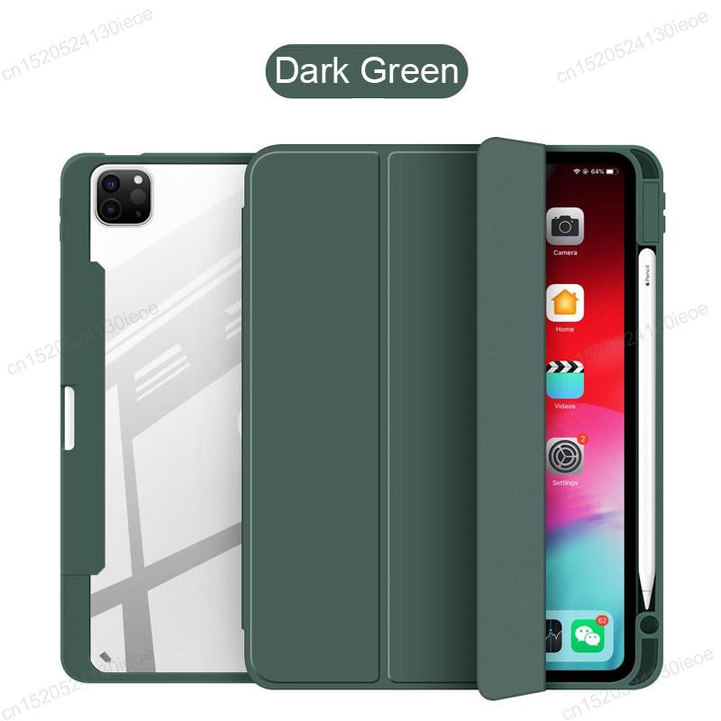 

For IPad Pro 11 12.9 Case 2022 2021 2020 Tabet Cover for IPad Pro 11 Air 4 5 10.9 10 10th Generatuon Mini 6 Pencil Holder Cases iPad mini 6 зелёный