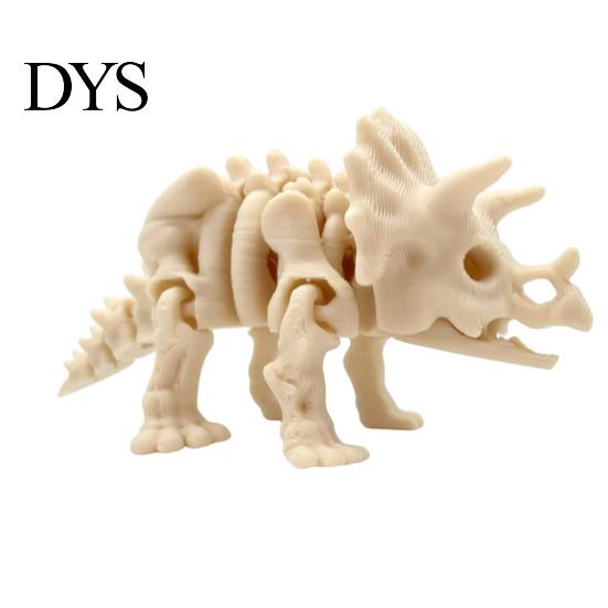 Dinosaur Skeleton Model Figurine 3D Printed Dino Bones Figures Mini Poseable Toy for Sand Dig Science Play Party Favors Puzzle