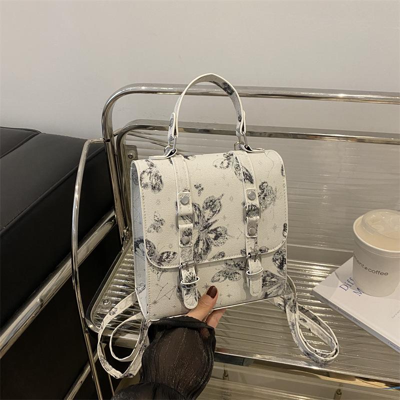 Premium Sense of Foreign Style Women's Backpack 2025 New Fashionable Versatile Backpack Student Travel Mini Schoolbag