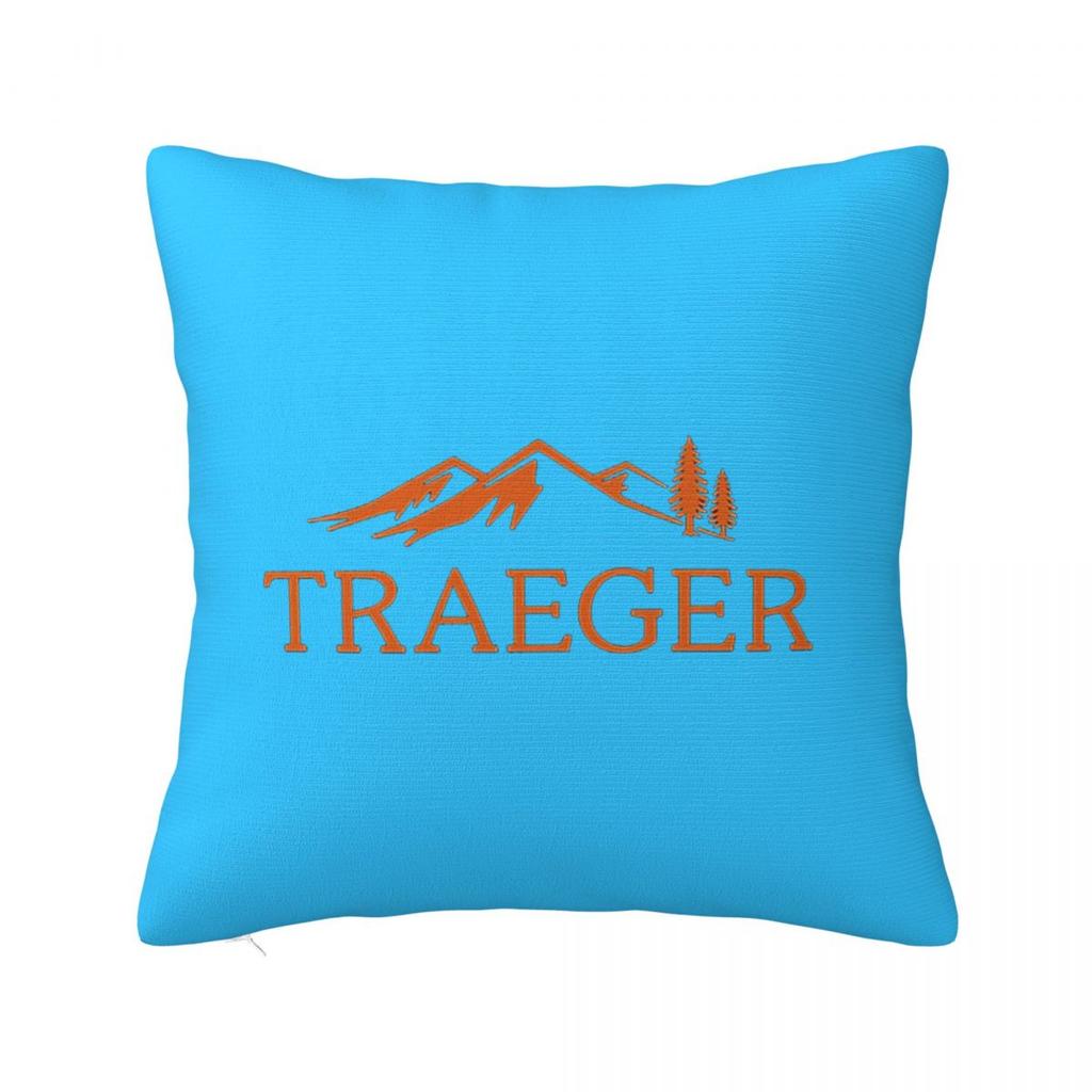 Traeger Pellet Grill Smoke BBQ Essential Square Pillowcase Cushion Cover Pillow Case Throw Pillow Cover for Home Bedroom Car