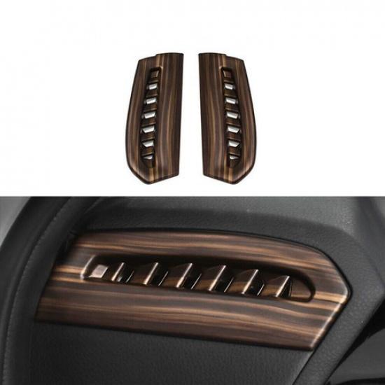 For Toyota Camry 2018- Wood Grain Side Console AC Air Vent Outlet Cover Trim