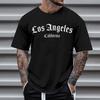 Men's Crew Neck Letter Printed Short Sleeve Fashion Cotton Top Versatile T-Shirts Men’s
