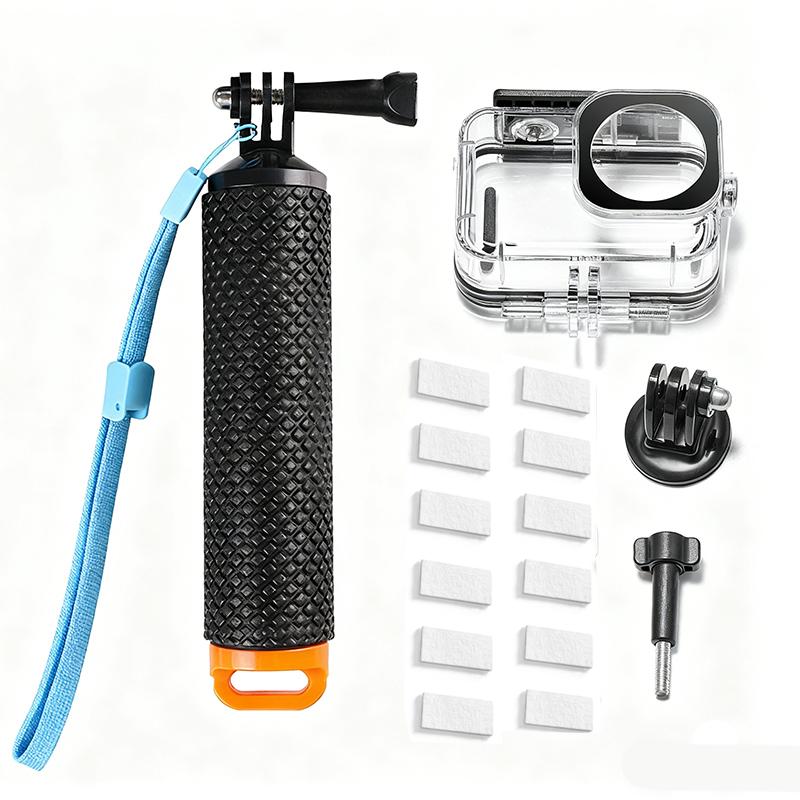 Portable Waterproof Case for DJI Osmo Action 6 - Underwater Dive Housing with Buoyancy Bar Camera Shell Accessories