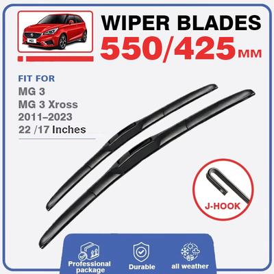 Front Rear Wiper Blades Set For MG 3 2011 - 2023 MG3 Xross Windshield Windscreen Window 22"17"14" Brushes Washer 2016 2019 2014