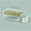 Ice Cube Tray With Lid And Bin, 1-Piece For Freezer, 32-Compartment Ice Cube Mould, Easy-Release Ice Cube Mould For Whisky