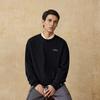 Li Ning Sports Lifestyle Series Crew Neck Long Sleeve Letter Print Sweatshirt Unisex Sweatshirt Black AWDUB69-7