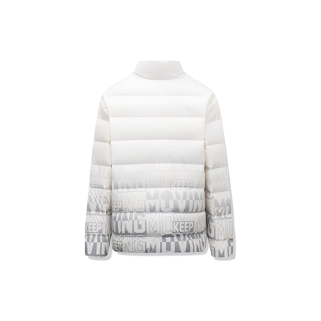 Anta Gradient Zip-Up Down Jacket With Logo Print Men Outerwear Elizabeth 152248904-1