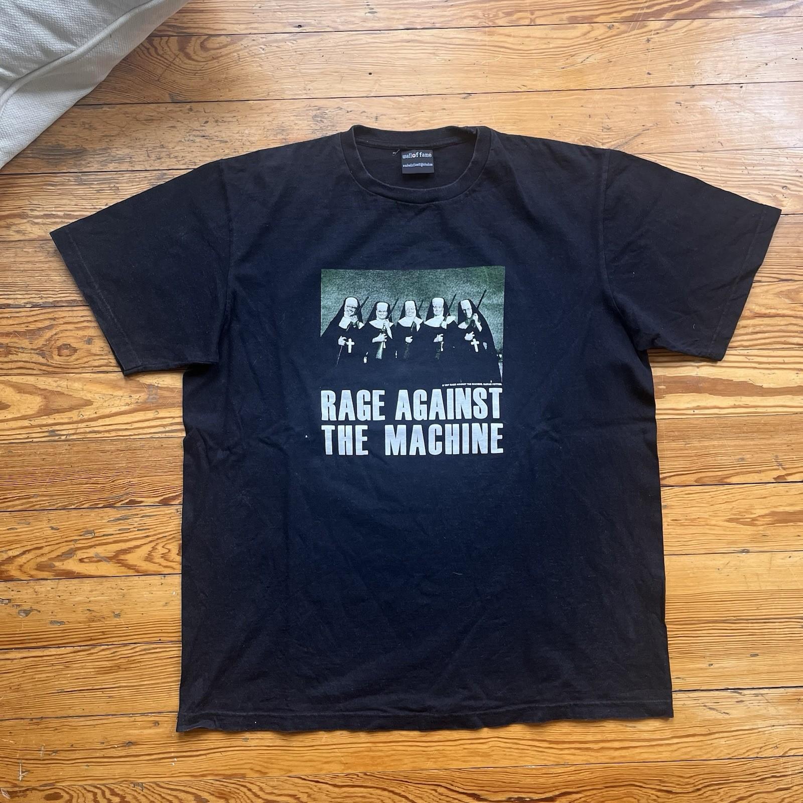 Vintage Rage Against The Machine Nuns with Guns T-Shirt XL 1997 Giant Black RARE Unisex T-Shirt XXXXL