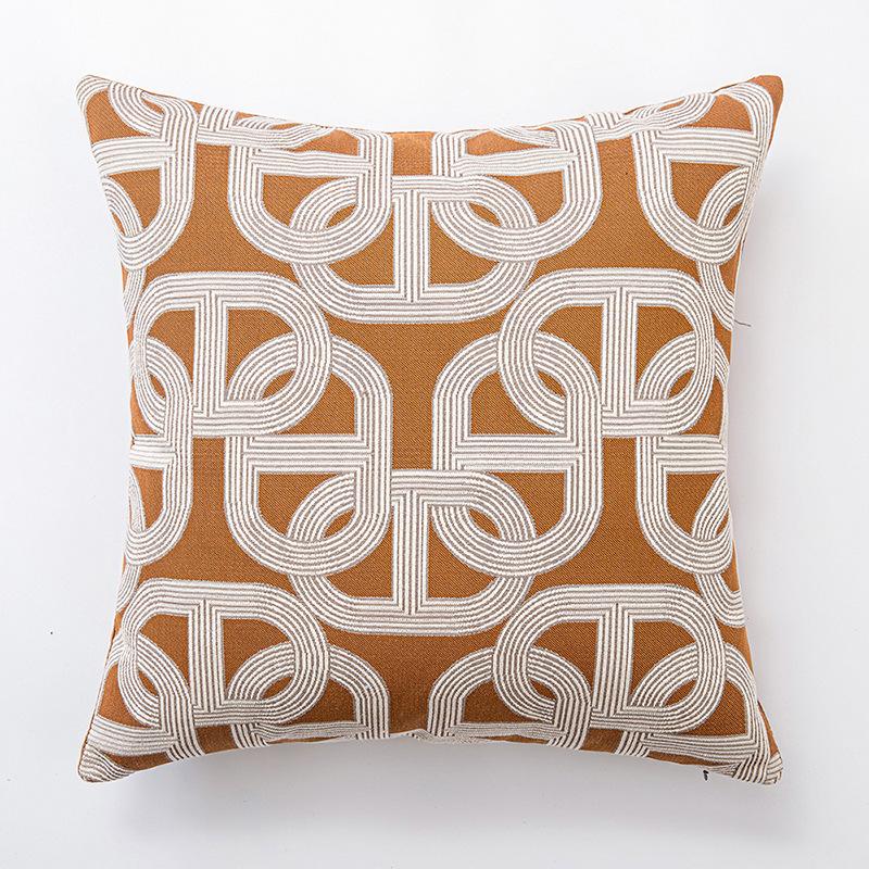 

Подушка с узором «Лабиринт» высокой точности, Французский средневековый чехол для подушки на диван в гостиную, Подушка для спальни, Подушка для поясницы 45 * 45Cm without core