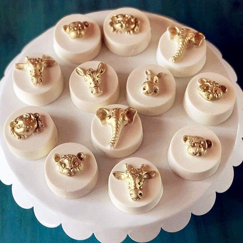 Jungle Wild Animal Cake Mould DIY Animal Cake Decorating Fondant Mold Chocolate Sugarcraft Baking Tool Cake Mold