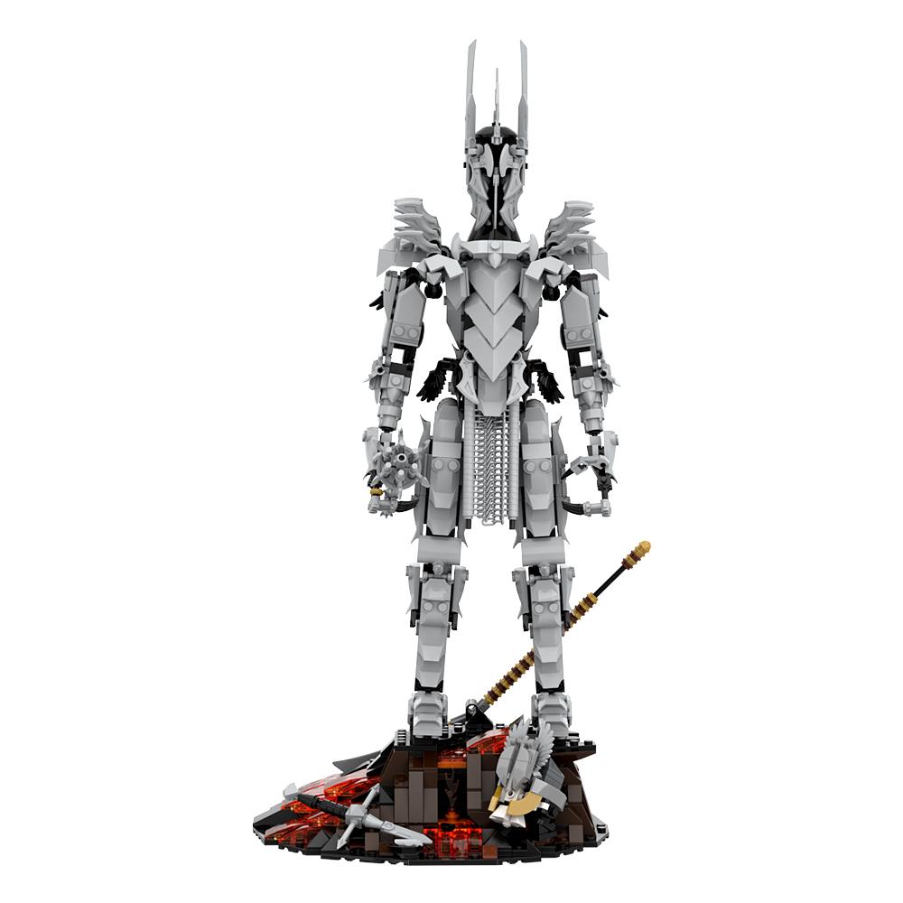

Нетоксичные Gobricks Moc Фигурки Колец из Фильма Модель Саурона Кирпичики Дьявол Капитан Черного Темного Лорда Строительные Блоки Игрушки Подарок Juguetes