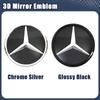 Car Front Grill Logo Light Mirror Face LED Badge For Mercedes Benz 08-14 B-Class W245 B180 C-Class W204 C200 C250 C300 GLK-Class