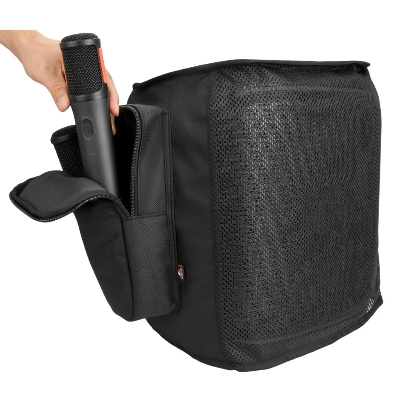 Protective Cover For Encore 2 Speaker With Unique Design Zippered Closure Dustproof Storage Bag With Side Pockets
