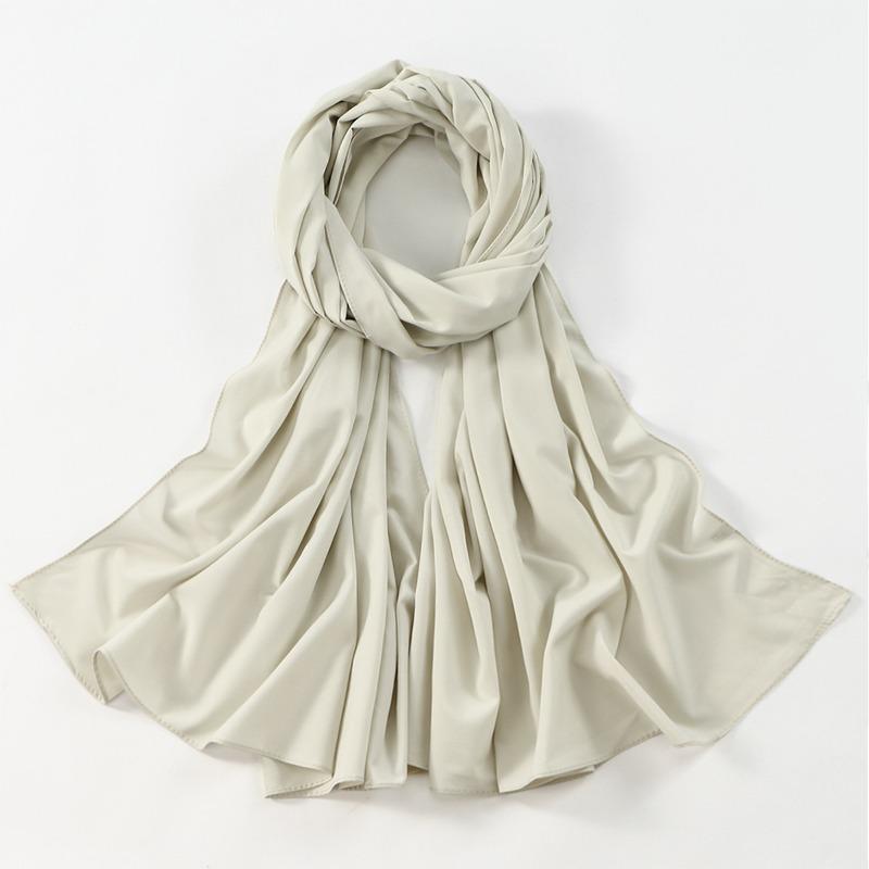 Novo lenço feminino versátil de cor sólida mais vendido, lenço longo moderno, macio, respirável e simples para cabeça/xale/bolsa