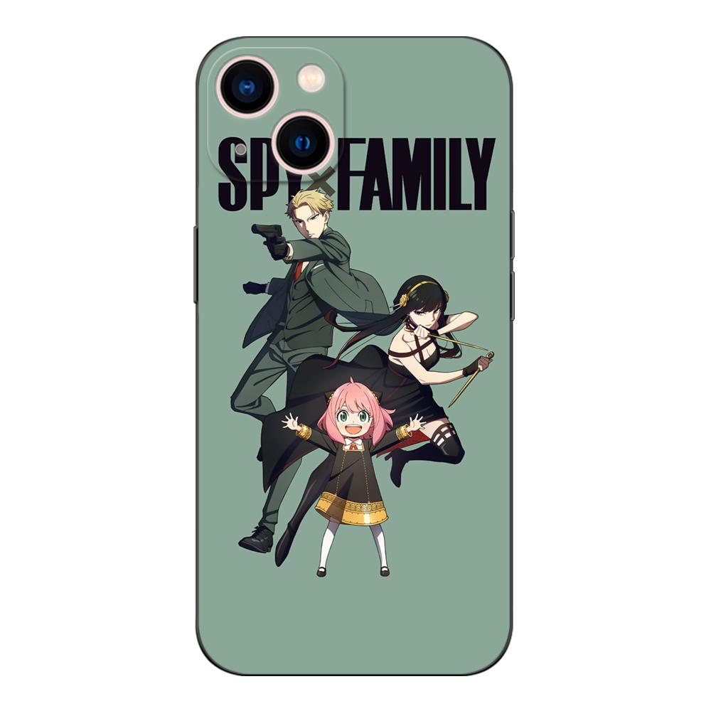 Black Tpu Case For Xiaomi Mi 11i 5G Redmi Note 11 11S Pro PLUS 4G 5G Cover Spy X Family-anya Forger