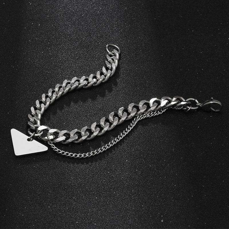 Nytt armbånd i titan stål for menn Tide Enkelt armbånd for menn