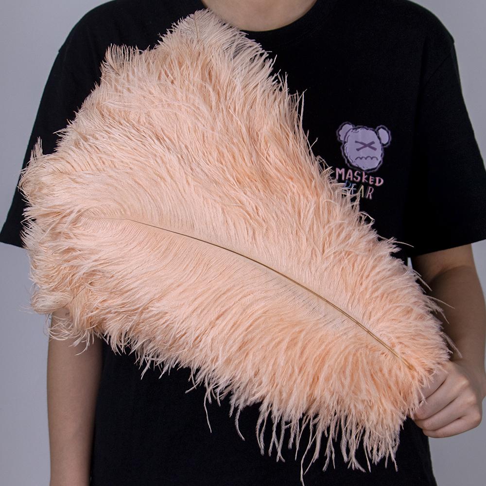 

10 шт. Большие страусиные перья 15-60 см для DIY поделок, свадебного стола, центрального декора, страусиные плюмажи, карнавальная вечеринка, сценические аксессуары, оптом 55-60cm шампанского