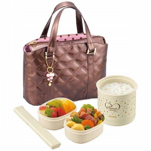 

ZOJIRUSHI Insulated Lunch Box Enamel Brown SZ-FA03-TU