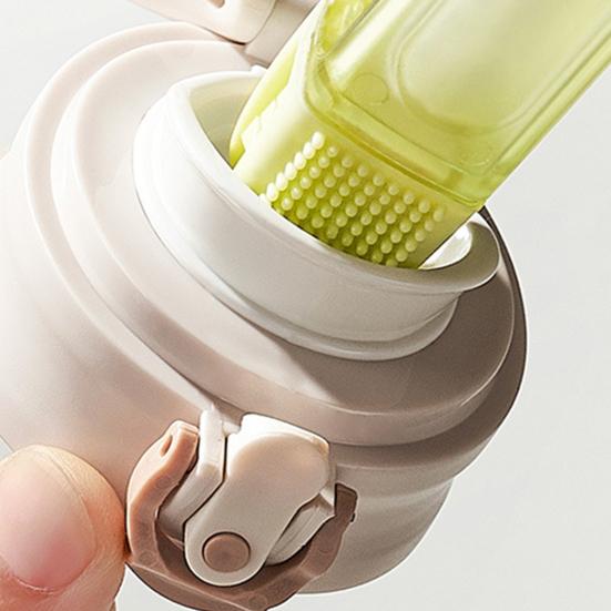 3-in-1 Crocodile Cup Lid Brush Ergonomic Handle Water Bottle Cleaner Multifunctional Portable Gaps Corners Brush