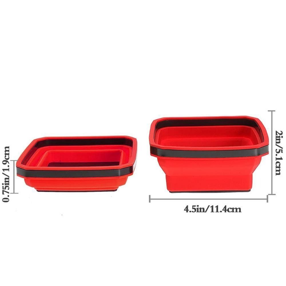 Multicolor Magnetic Screw Tray Foldable Storage Plate Lightweight Tool Organizer Car Repair