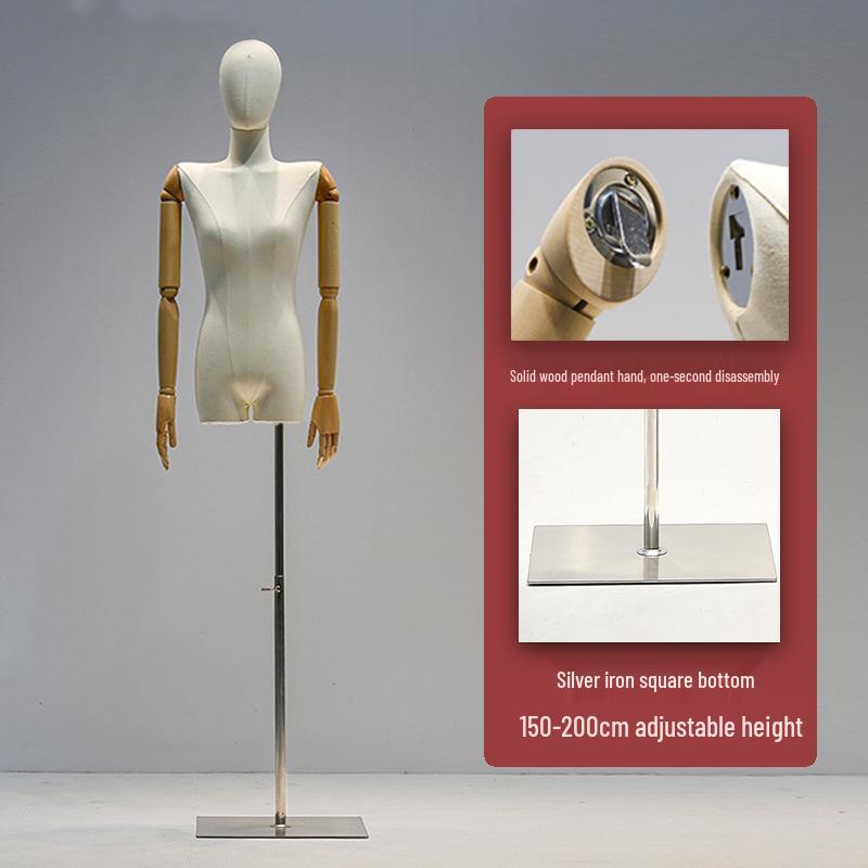 Korean Women's Clothing Store Mannequin: Pendant Arm Flat Shoulder Display Stand