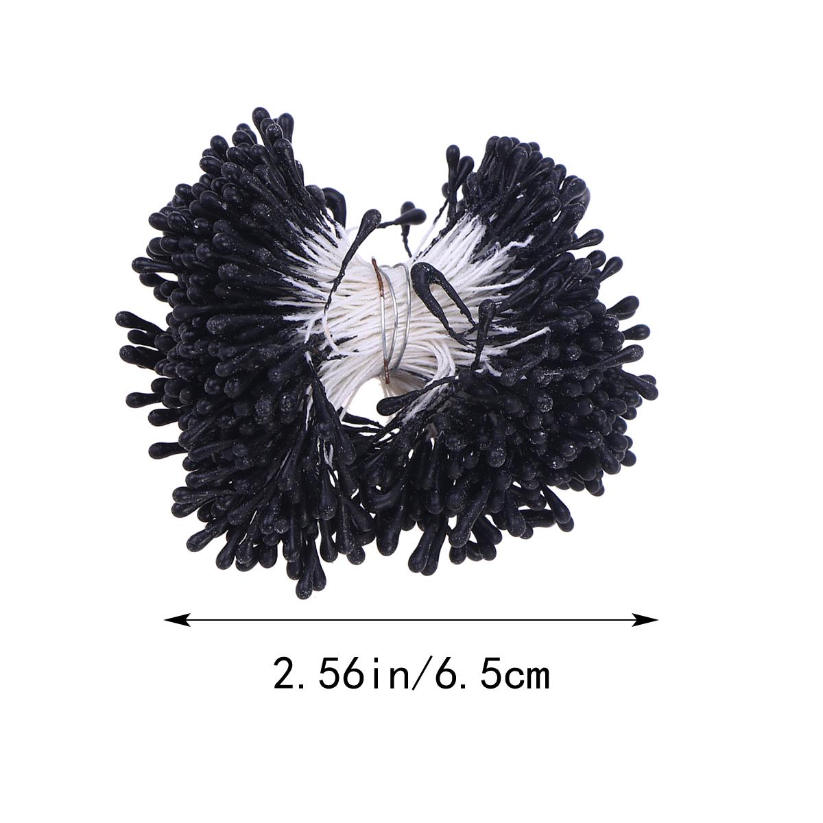 400Pcs Artificial Pearl Stamens Floral Flower Buds Double-Ended for Craft Projects Flower Making Scrapbook Decorations
