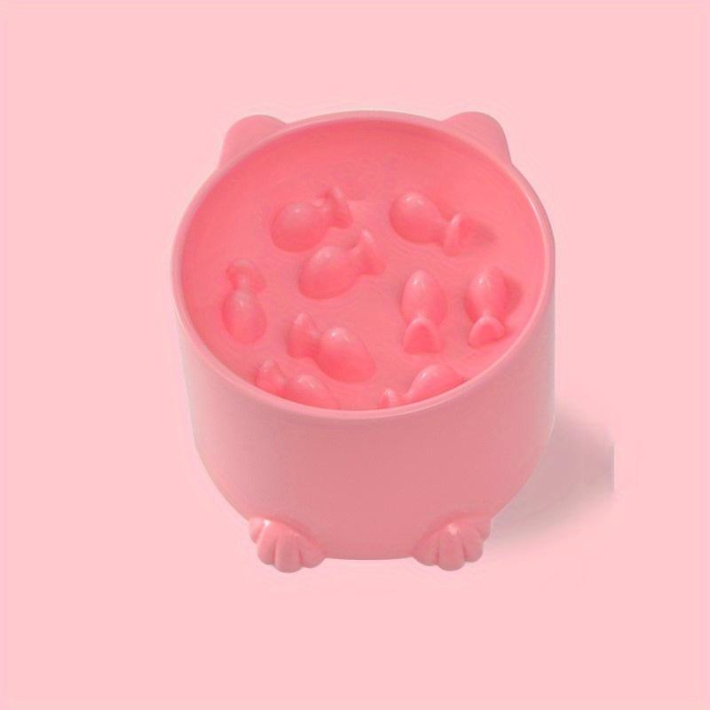 Cat Food Bowl, Rice Bowl, Slow Food, Anti Choking, Anti Suffocation Neck Protection Cat and Dog Slow Food Bowl Relieving Anxiety