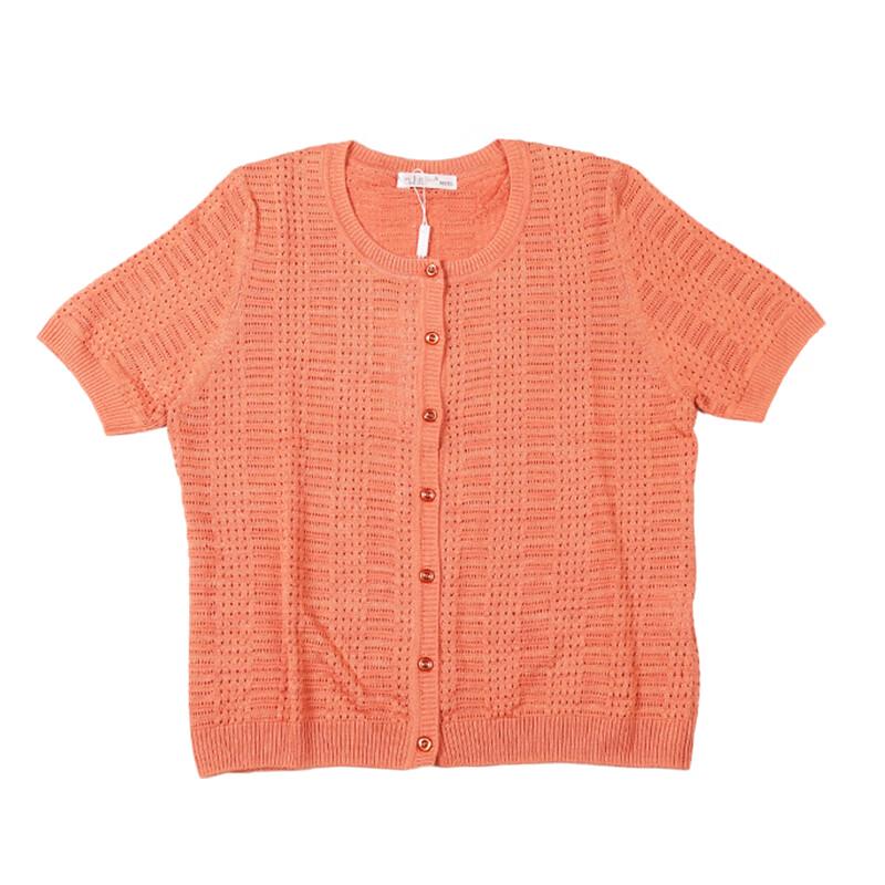 Anlom Women's Short Sleeve Knitted Cardigan