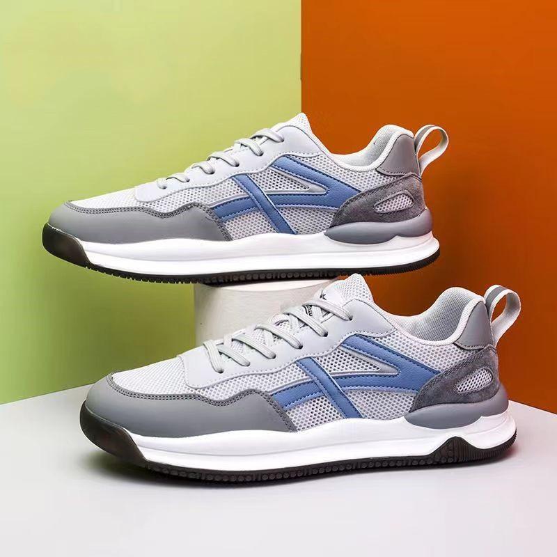 

New breathable fly-woven mesh sneakers men s trend versatile, comfortable and lightweight casual men s shoes outdoor running shoes men s 44
