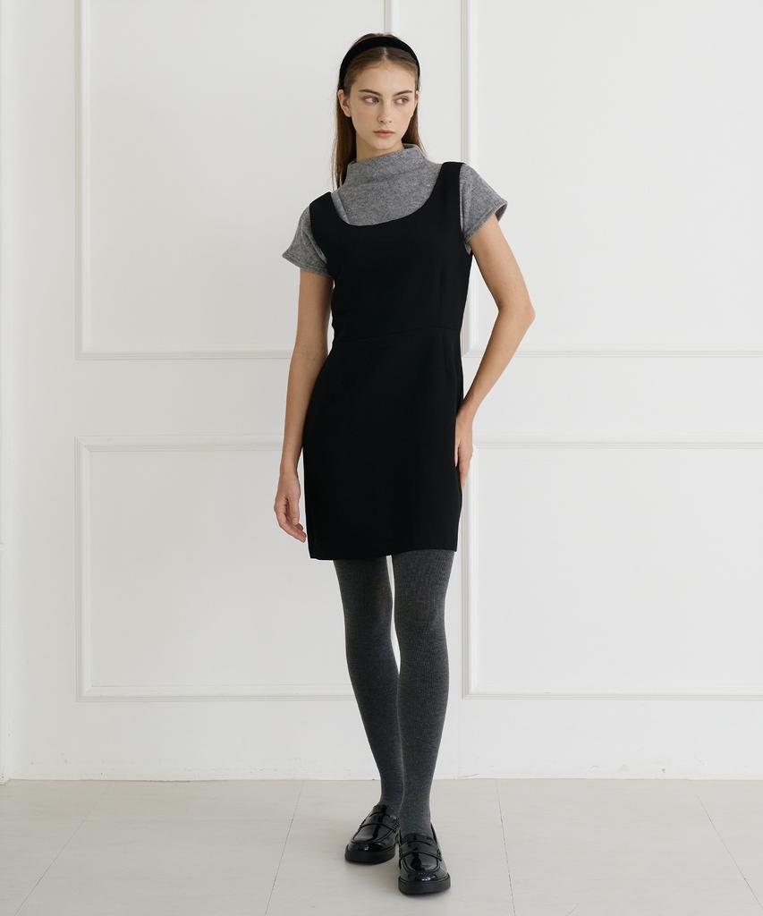 BIBYSEOB Sleeveless Mini Dress Black [T44]