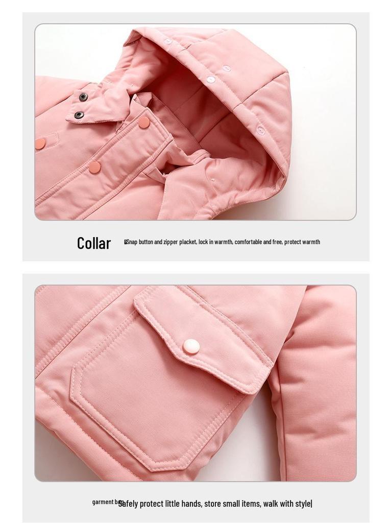 Thick Winter Down Jacket Set for Toddlers 1-3 Years - Unisex, Warm & Cozy Two-Piece Outfit