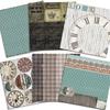 24 de coli Timpul zboară Tampoane de hârtie pentru artizanat Moare de tăiat Fundal de artă Origami Scrapbooking Creare de cărți