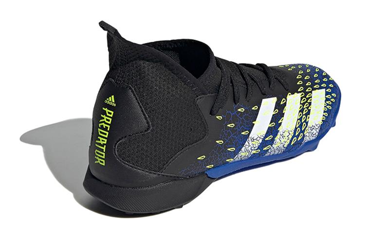 adidas PREDATOR Abrasion Resistant Breathable Mid Top Kids' Soccer Shoes Black Blue Kids' FY0624