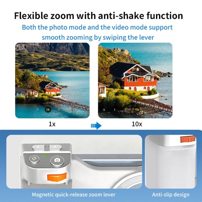 Universal Magnetic Phone Camera Grip Smartphone Handle With Built In Battery And Wireless Shutter Release Button