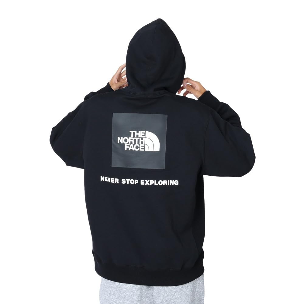 The North Face Back Square Logo Size S Hoodie, Unisex, Quick-Drying, Warm, Stretch, [FW23] Black,