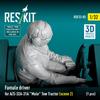 Reskit 1/32 scale US Navy A/S32A-31A Carrier-Based Aircraft Towing Tractor Drivers (2 Female) Reskit Resin Kit RSKF32-0085 (People)