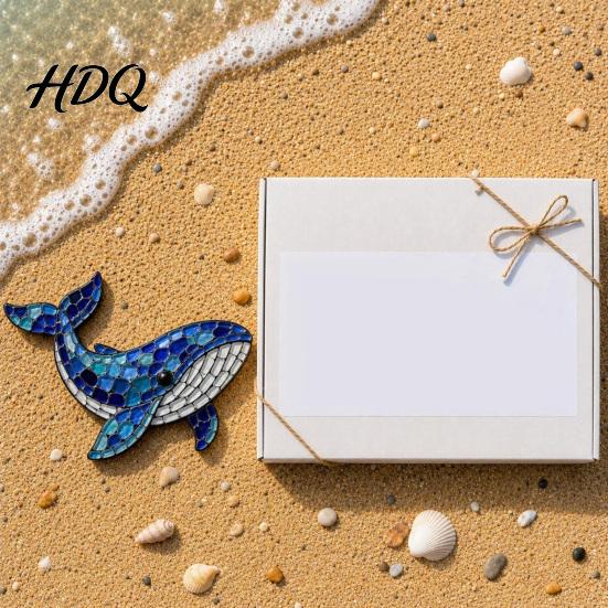 Creative Handmade Gift for Adults Octopus Mosaic Kit Beginners DIY Acrylic Sea Animal Glass Craft Set