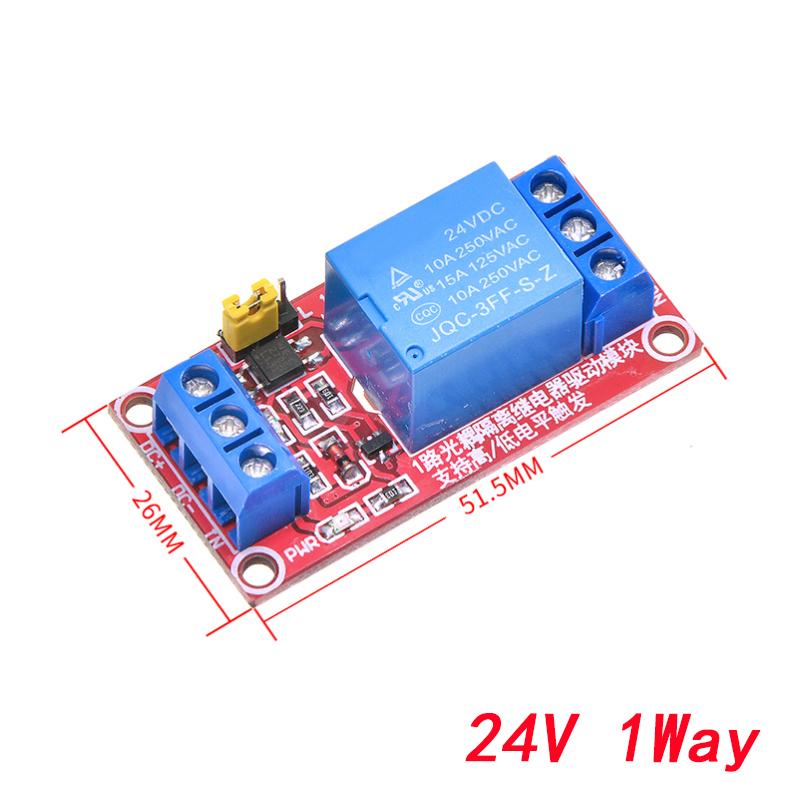 1 2 4 6 8 Channel 5V 12V 24V Relay Module Board Shield with Optocoupler Support High and Low Level Trigger for Arduino